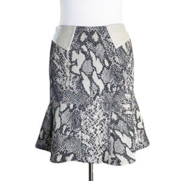 Yigal Azrouel Skirt Python Snake Print Leather - Picture 12 of 12